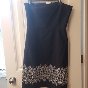 Ann taylor strapless dress